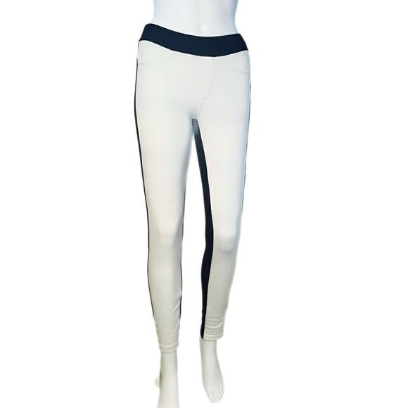 Black/Ivory Two Tone Legging NWT - Picture 4 of 9